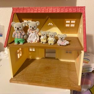Calico Critters Koala Family & House